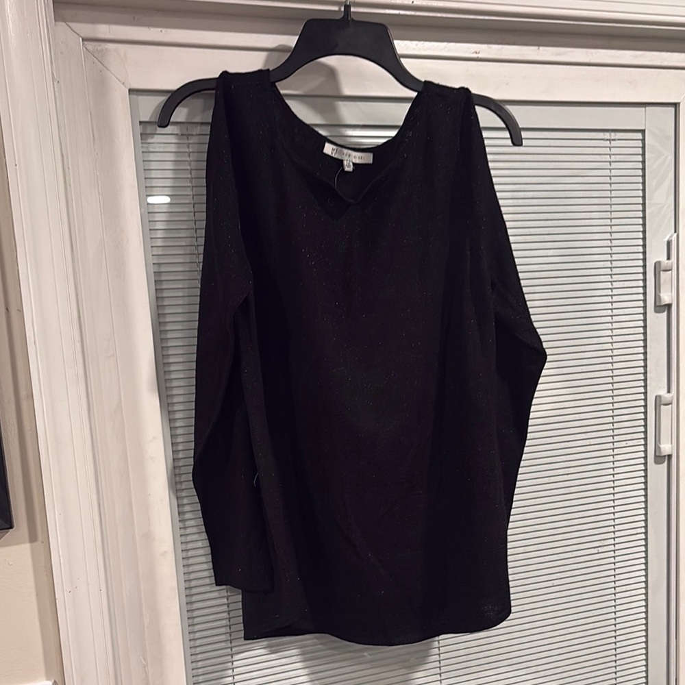 Heidi Weisel Black Knit Top